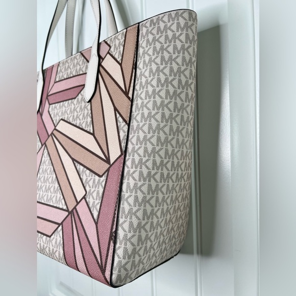 NWT Michael Michael Kors Sinclair Large East/West Smokey Rose Tote - Picture 5 of 9